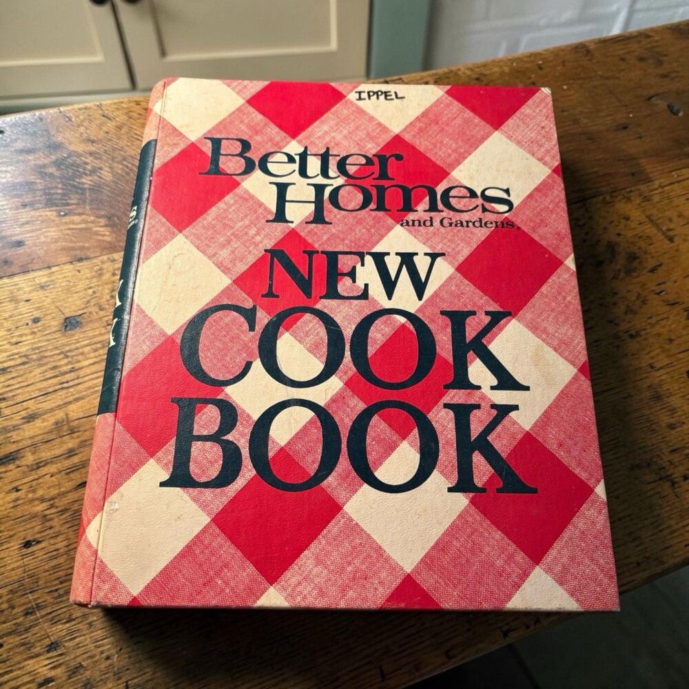 Vintage 1971 Better Homes and Gardens New Cook Book 5 Ring Binder Plaid Retro